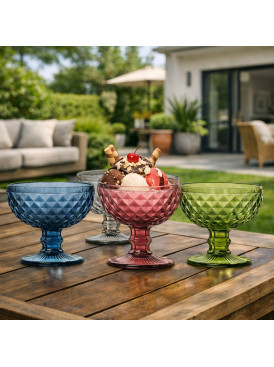 Set 4 Copas Postre Murano