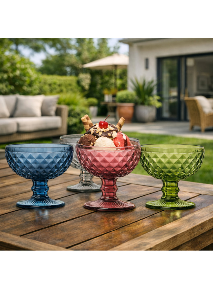 Set 4 Copas Postre Murano