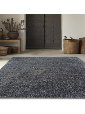 Shaggy Melange 150x200 Negro