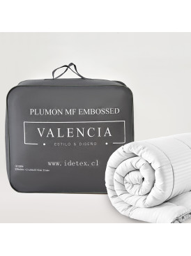 Plumón Valencia Embossed Blanco King