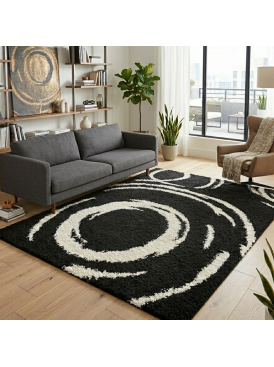 Shaggy Infinity 133x180 Negro