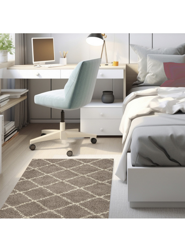 Shaggy Cell Beige 50x100