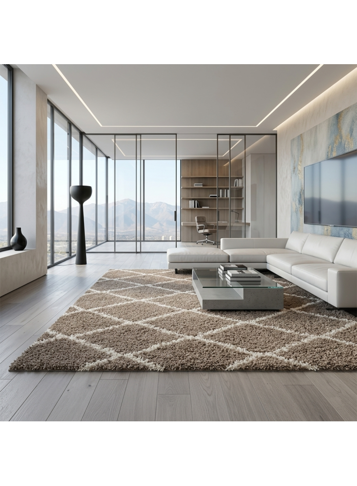 Shaggy Cell Beige 150x200