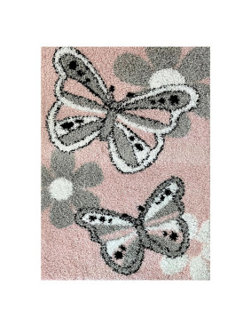 Shaggy Infantil Butterfly 80x150